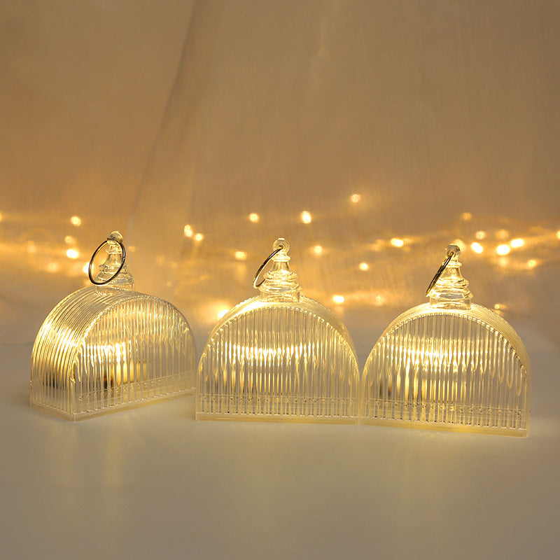Bougie électronique LED cristal lumineux transparent AG13 Bouton Batterie Night Light Christm
