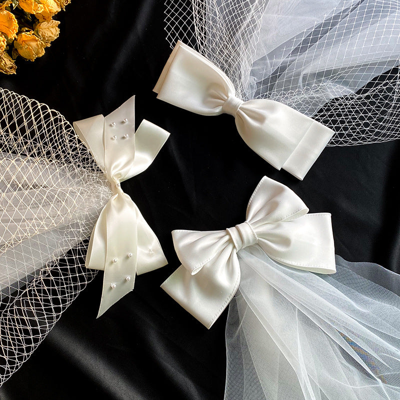 Bow Veil Super Fée Voyage de mariage Tir