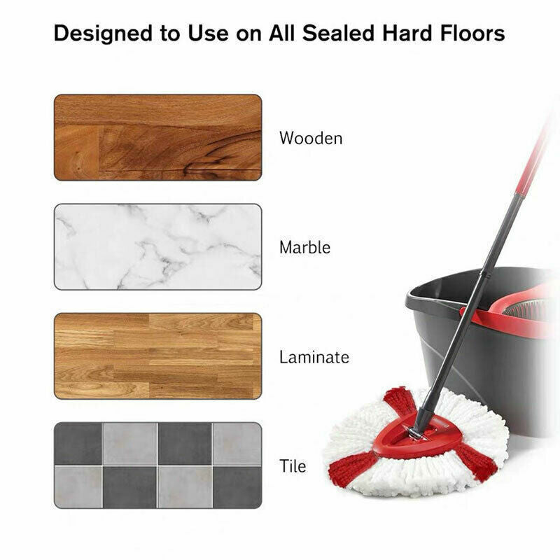 6 PACK pour Viléda Turbo Recharge Microfibre Mop Set
