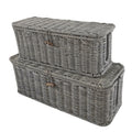 Panier de rangement pour tissés de style rotin et rotin