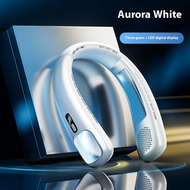 Usb Rechargeable Long Endurance Mute Sans feuille Halter Petit ventilateur Portable Outdoor