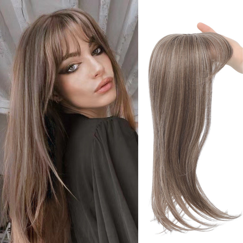 Perruque intérieure boucle Coiffure synthétique simulation cheveux Clip Extension