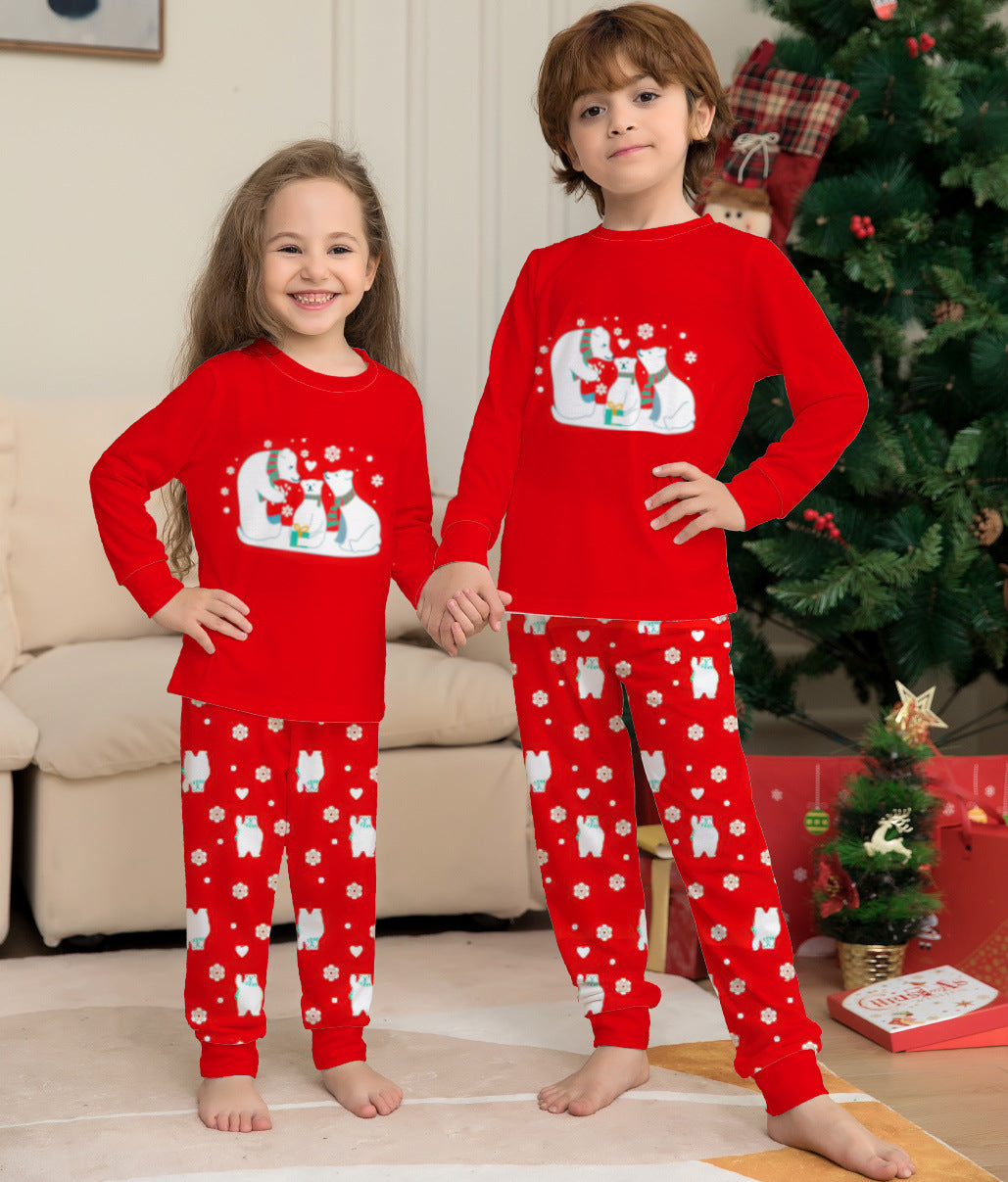 Rouge Snowman Parent-enfant costume de Noël Nouveau