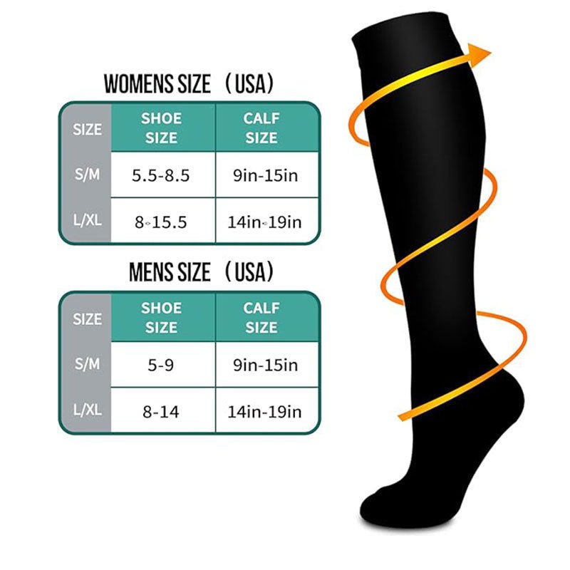 Chaussettes sport à quatre paires de compression