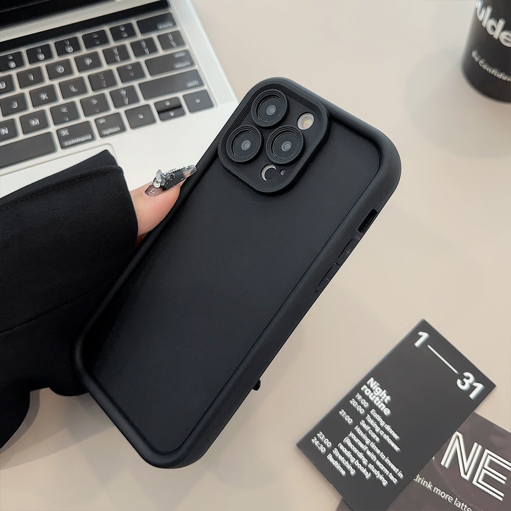 Boîtier de téléphone en silicone tout compris de couleur solide