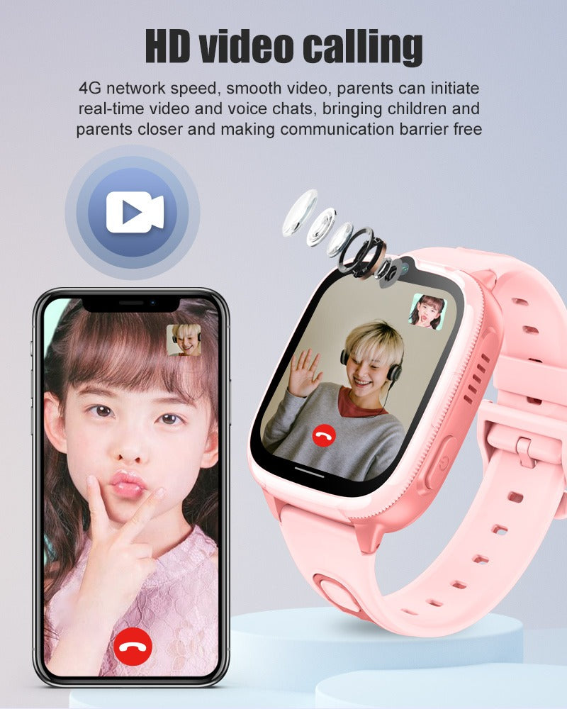 4G Enfants Smartwatch D53 Localisateur GPS Tracker Vidéo Appel Smart Watch For Children Imperméable