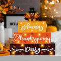 Thanksgiving panneau en bois avec lumières LED