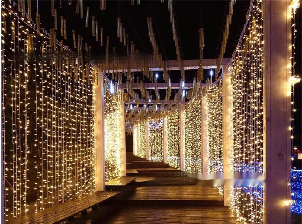 Led3 3 M 300 Tête Rideau Colored Lights String