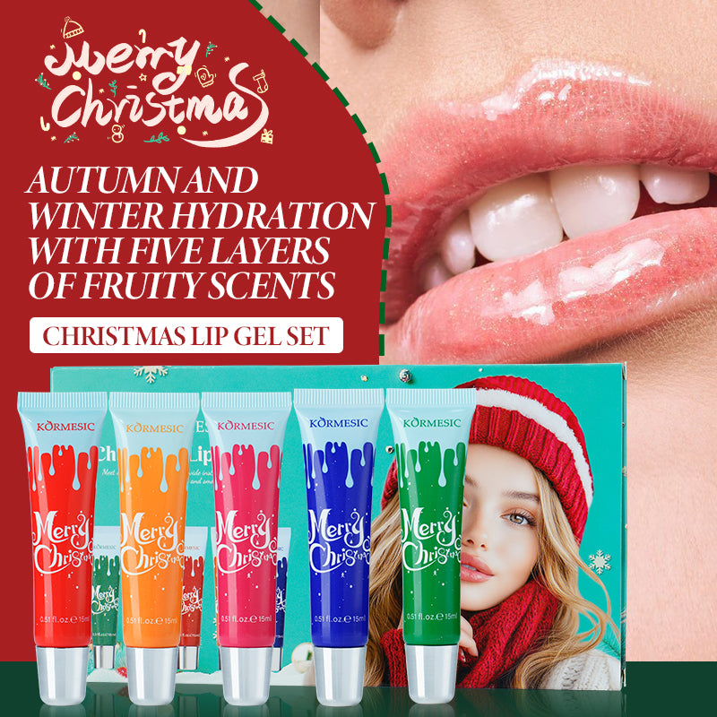 KORMESIC gel à lèvres de Noël set exclusivement pour le commerce extérieur 15ml-15ml-15ml-15ml