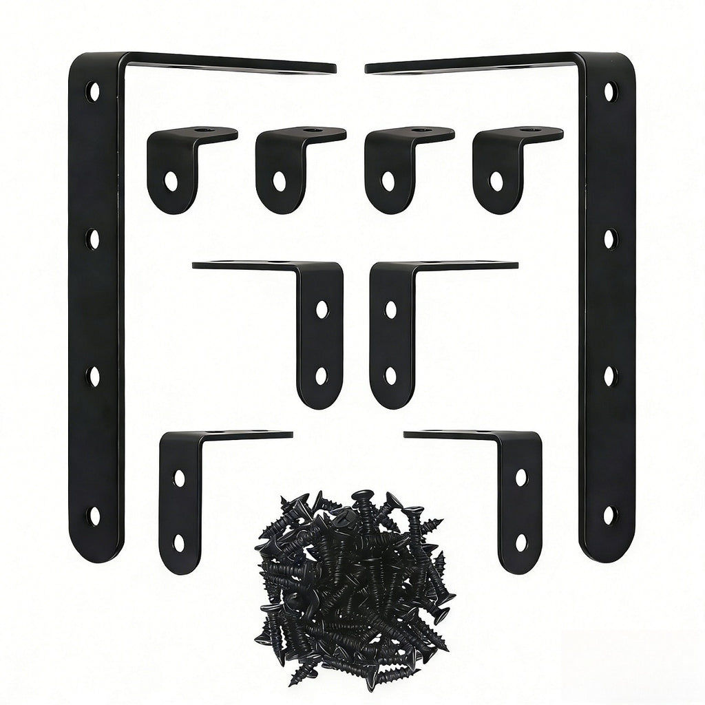 Black Corner Connector Set - Connecteurs de coin pratiques pour l'assemblage et l'artisanat de tous les jours P