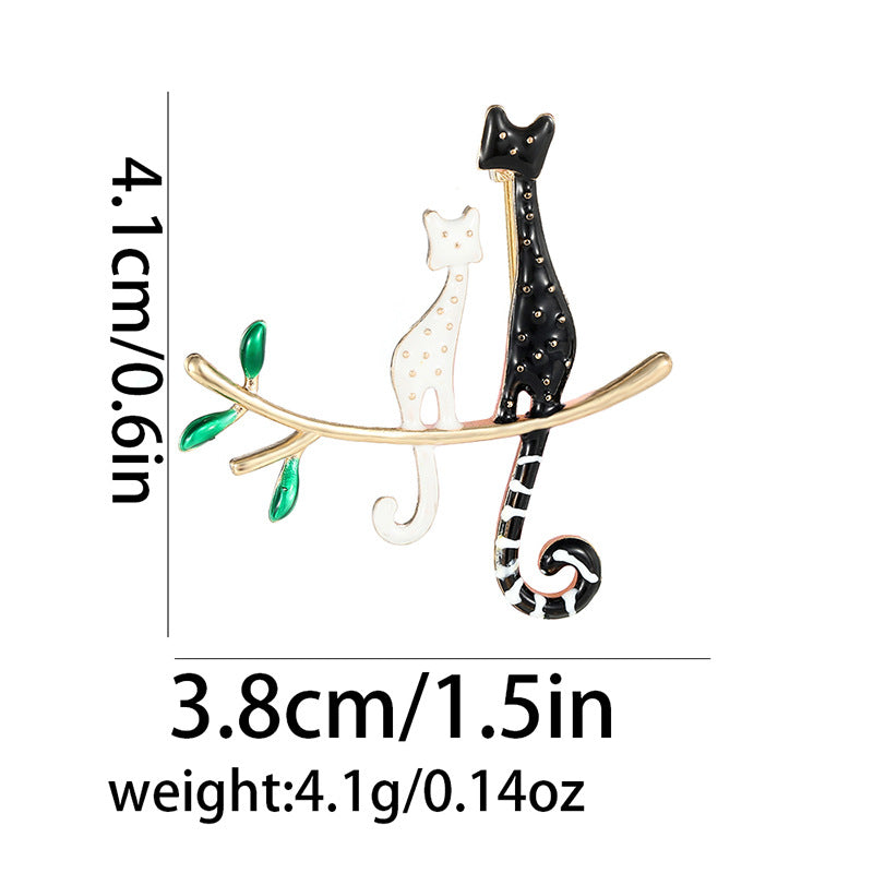 Broche animale polyvalente en alliage minimaliste