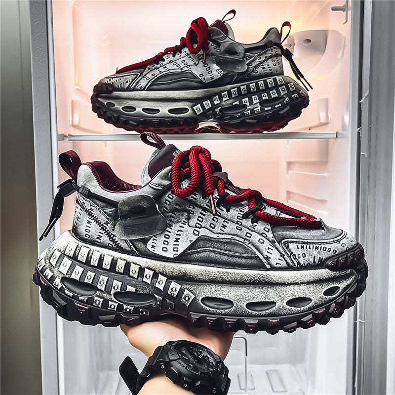 Chaussures casuales de plus en plus épaisses pour hommes