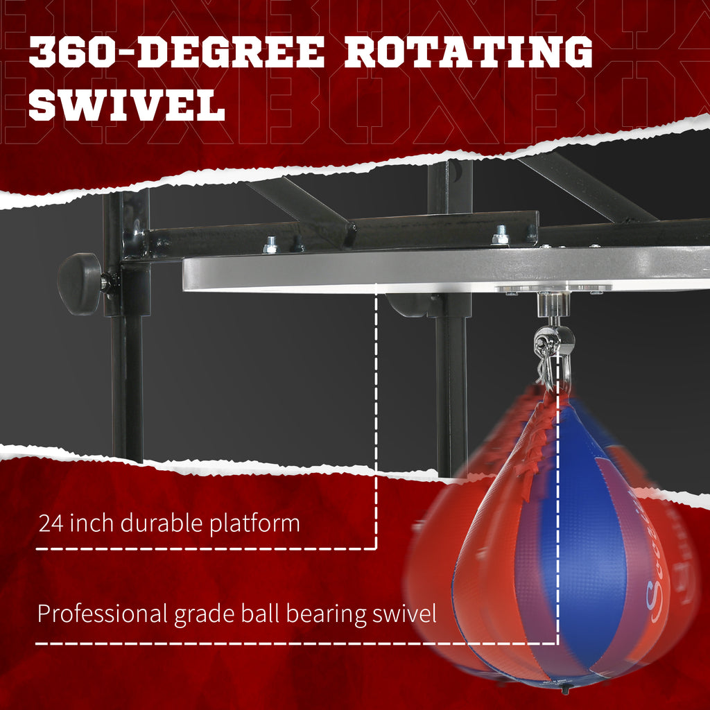 Adjustable speed bag platform