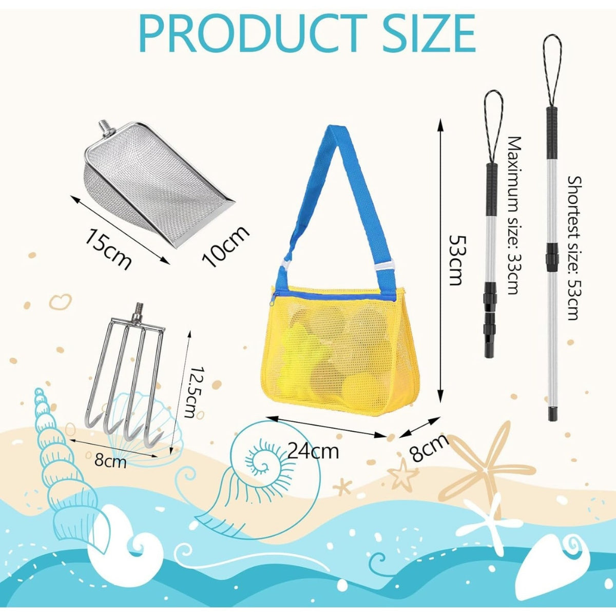 Ensemble d'accessoires 3-Piece Beach Party: Plage et piscine