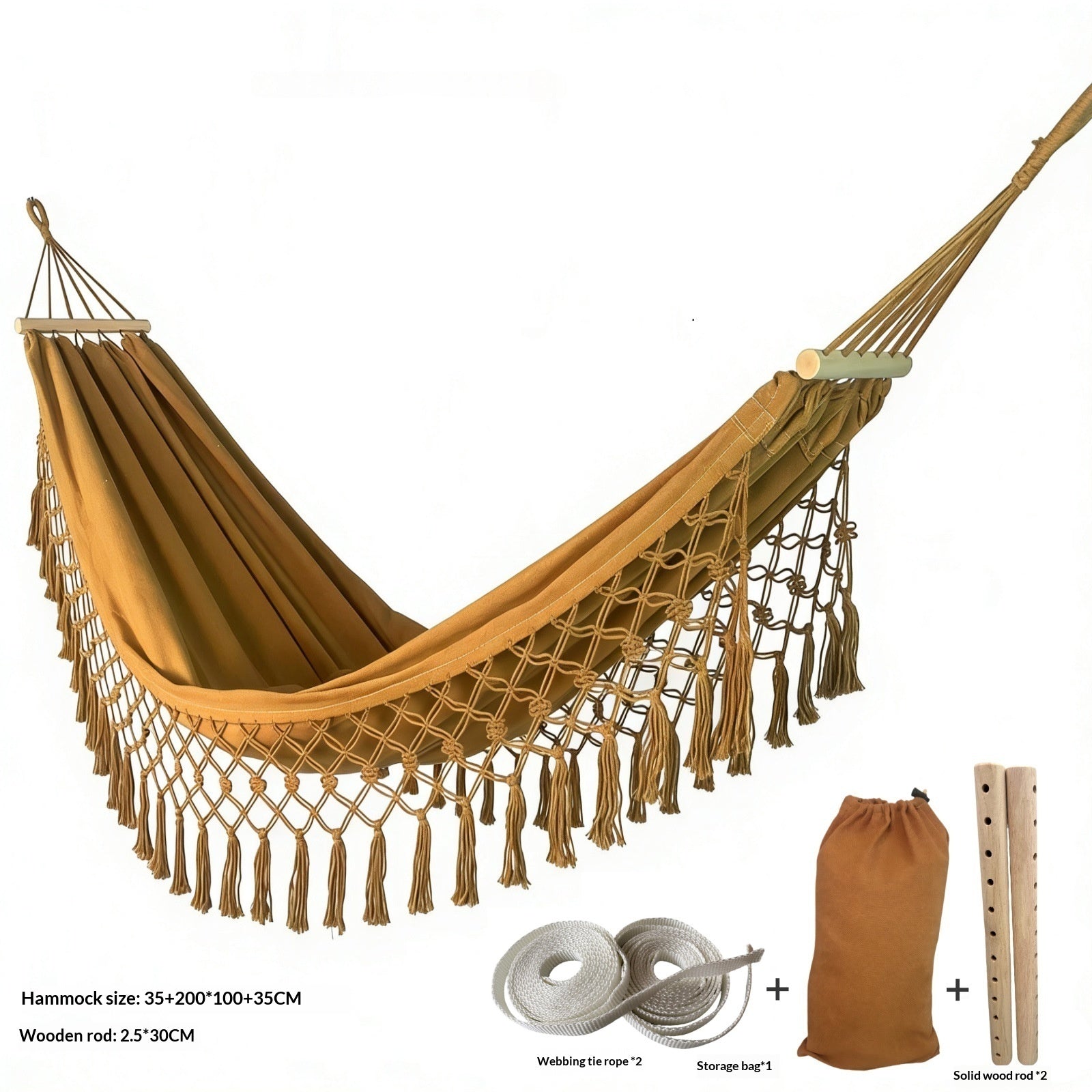 Hamac de camping avec toile imperméable et antidérapants pour usage domestique