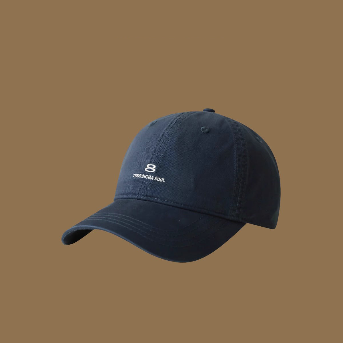 Les lettres brodées de couleur solide pour hommes et femmes 8 Soft Top Ajustable Mode C