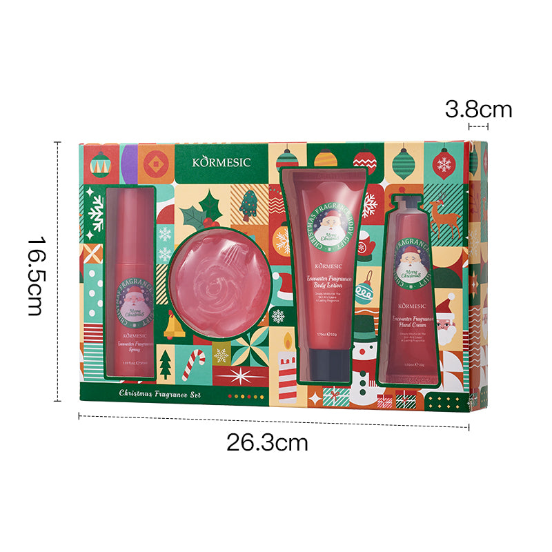 Ensemble de parfums de Noël KORMESIC pour le commerce extérieur 50ml-100g-50g-30g