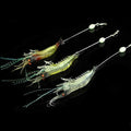 Sea Bass Crevette souple épave Black Fish Bouche Bionique Lumineux Fausse Pâtisserie Ensemble Équipement de pêche