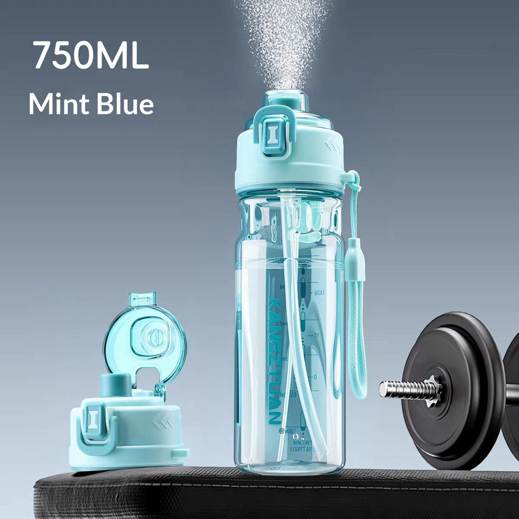 Bouteille de sport portable à double usage