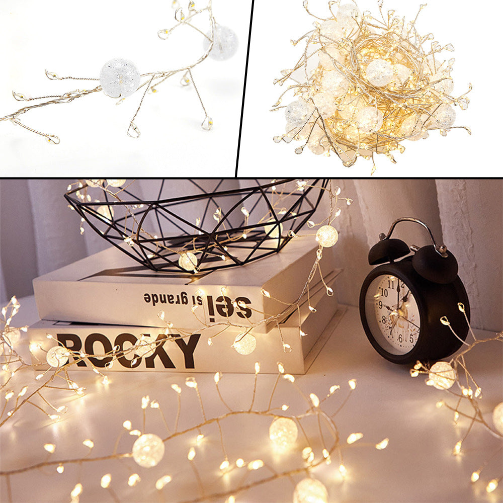 Corde intérieure rechargeable en mode Fairy 6M8M 400LED