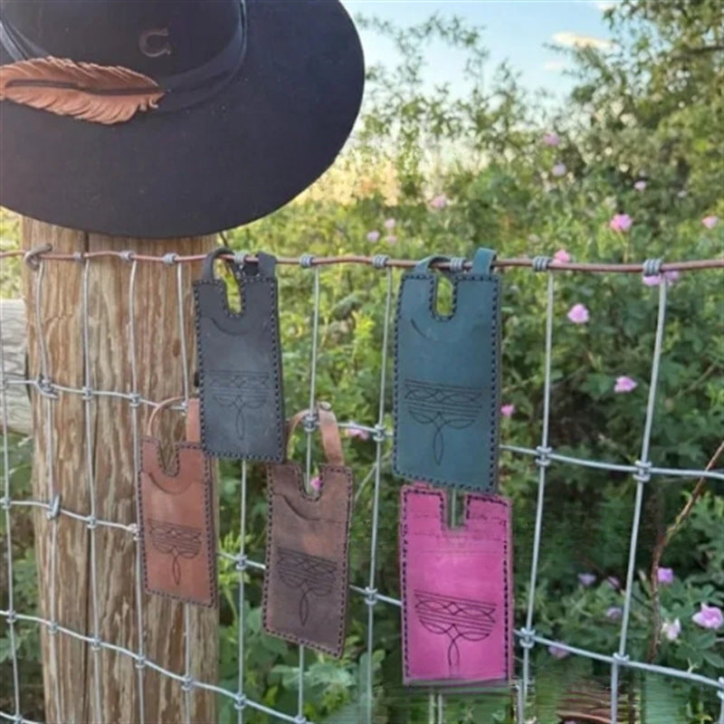 Portefeuille de boot Western avec strap Snap