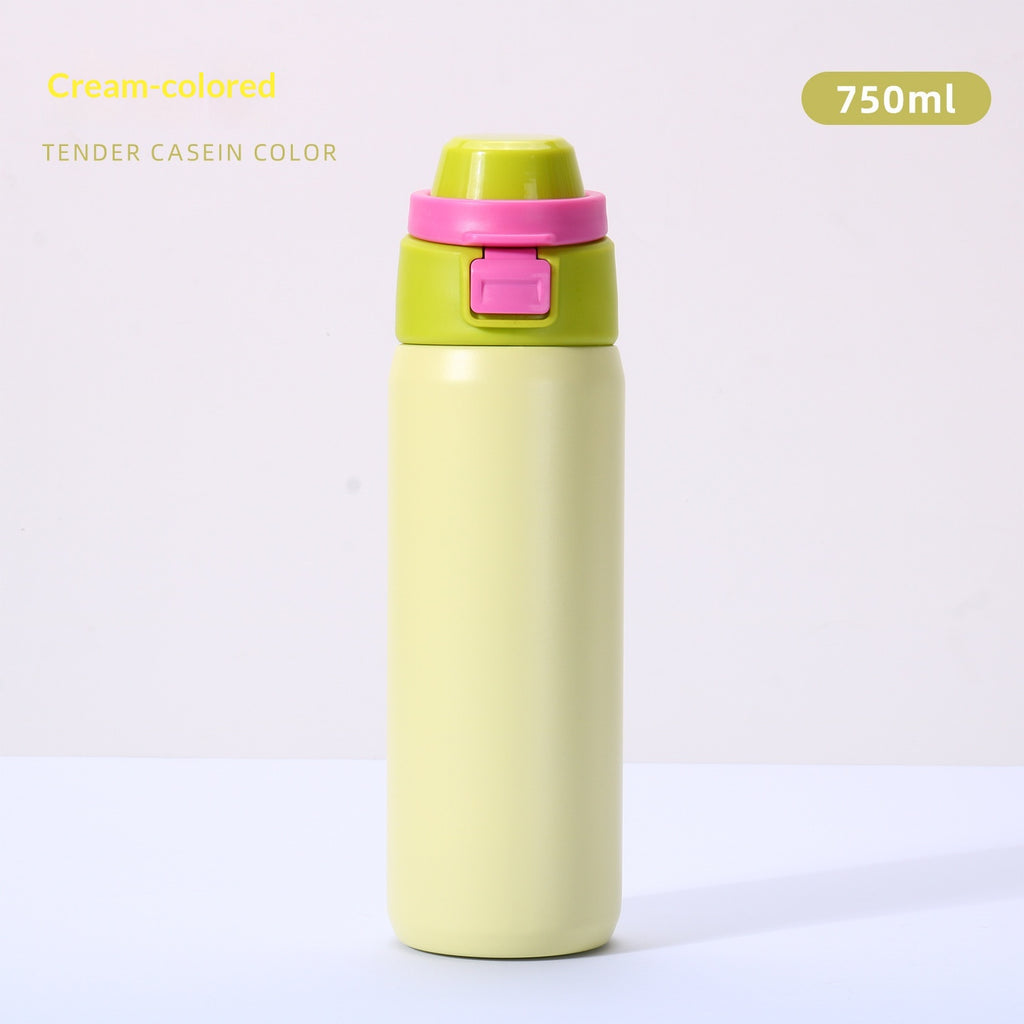 304 Stainless Steel Dual-Use Sports Water Bottle