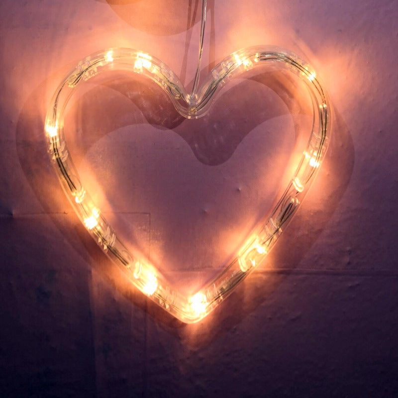 LED Christmas Lights Fawn Bells Pine Tree Stars Moon Shaped Decorative Lights