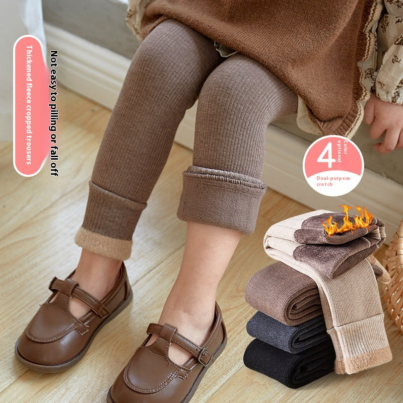 Leggings bébé Pantalons épais doublés de polaire