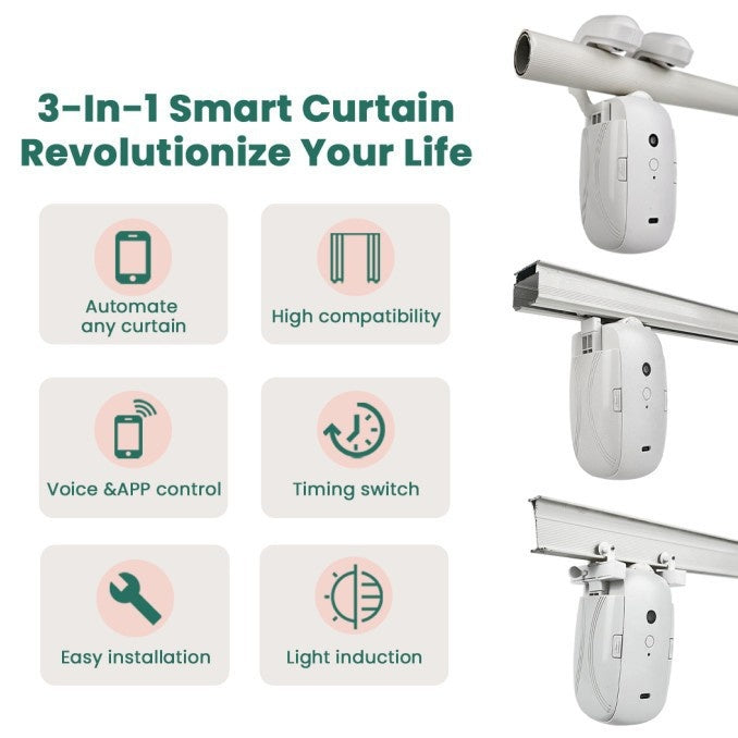Contrôleur de rideau électrique Bluetooth Graffiti Intelligent