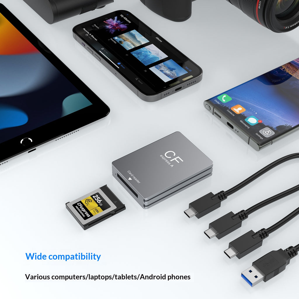 Lecteur de cartes USB dédié à la photographie Et la vidéographie