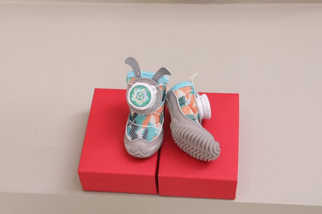 Chaussures pour animaux de compagnie, tissu Mesh, bouton rotatif, petits chiens