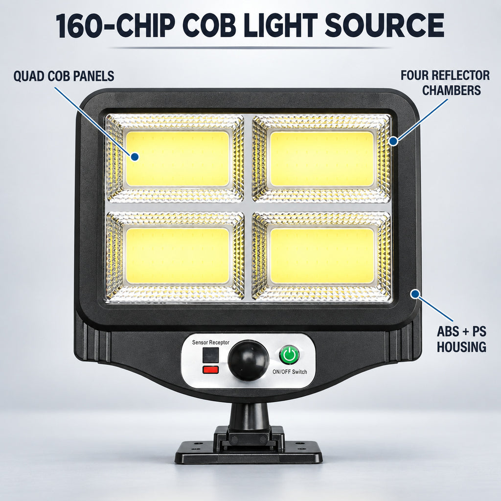 Capteur de mouvement rechargeable solaire COB LED lampe de travail 1500mAh pour auto W781 4 1x