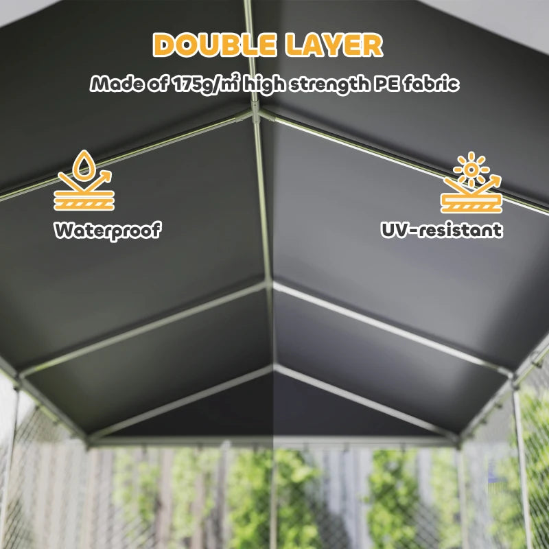 Kennel de chien extérieur robuste avec toit imperméable