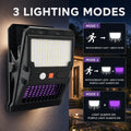 Solar Powered Rechargeable Motion Sensor Garden Light W7105 1 Pour Yard Decoration LED Land