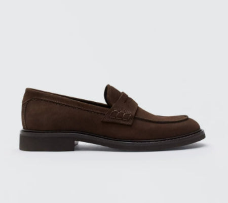 Chaussures en cuir plat en forme de Business Casual Slip-On