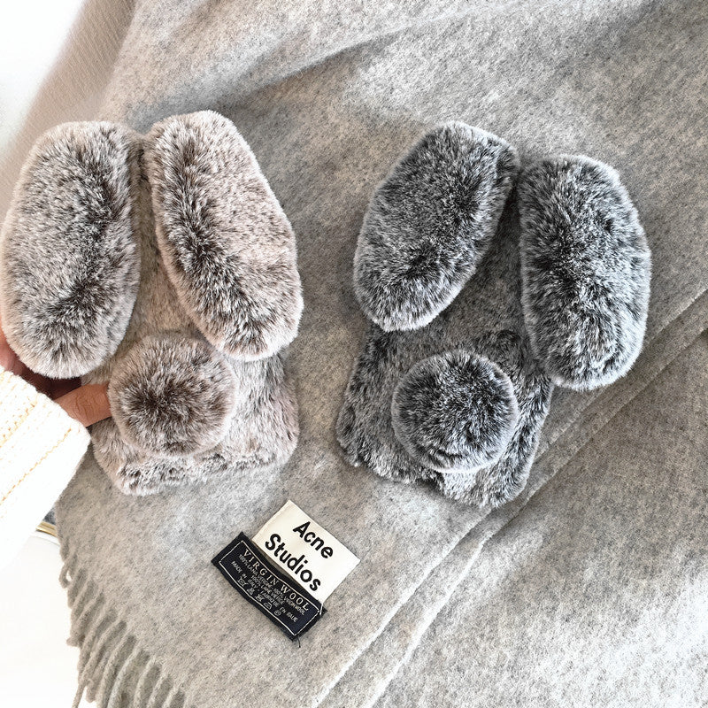 Cas téléphonique de lapin chaud d'hiver simple