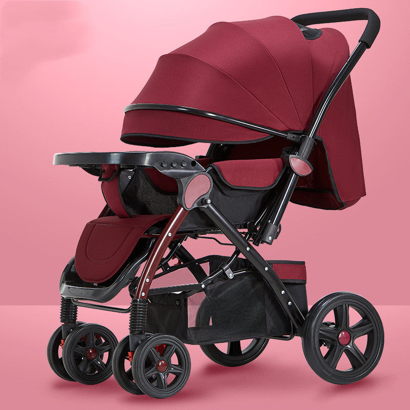 Les poussettes pour bébés sont légères et faciles à plier