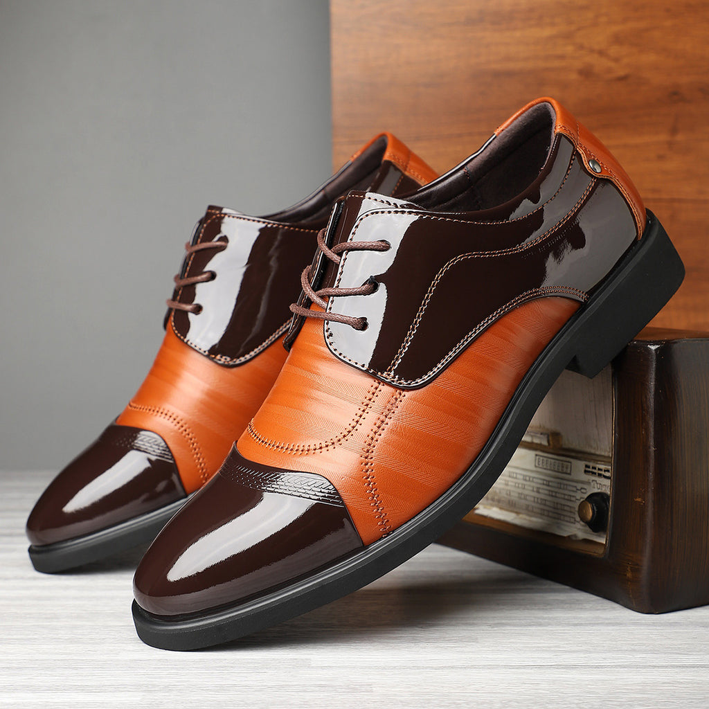 Chaussures en cuir tendance élégant homme avec un design unique