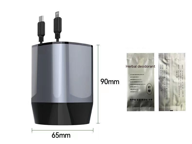 Chargeur de voiture de tasse livré avec deux bande télescopique ligne Odor