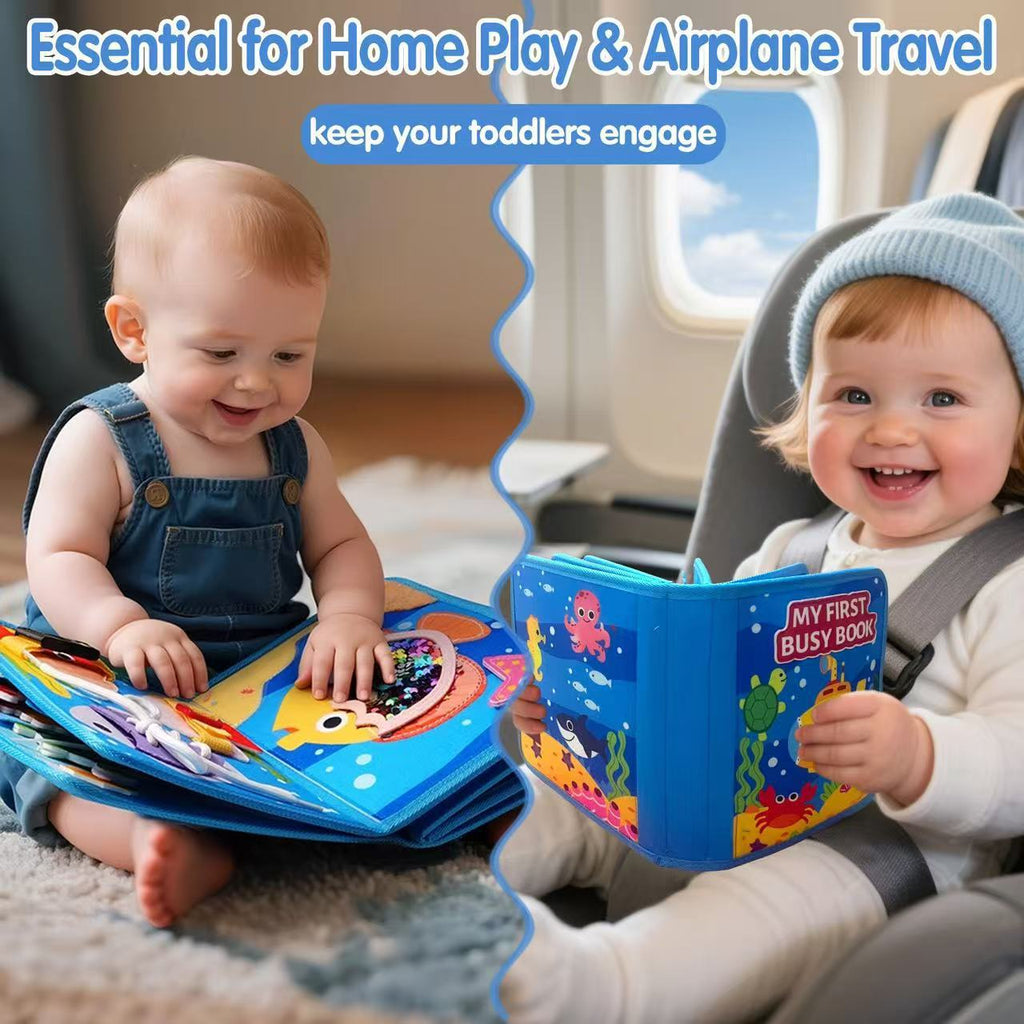 Marine-themed Felt Early Learning Board Educational Toy for Children