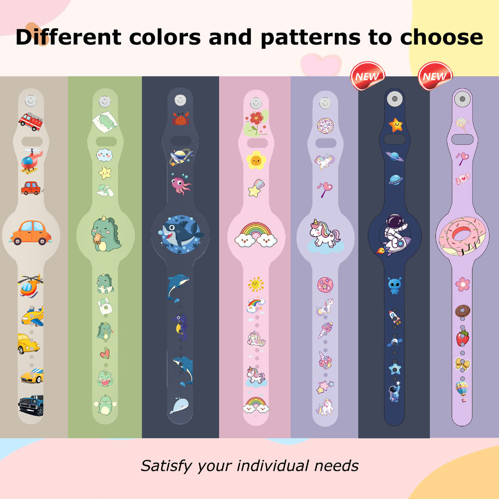 Cartoon pour enfants Etanche Strap Anti-pers Alarme Localisateur de périphérique Bracelet en silicone