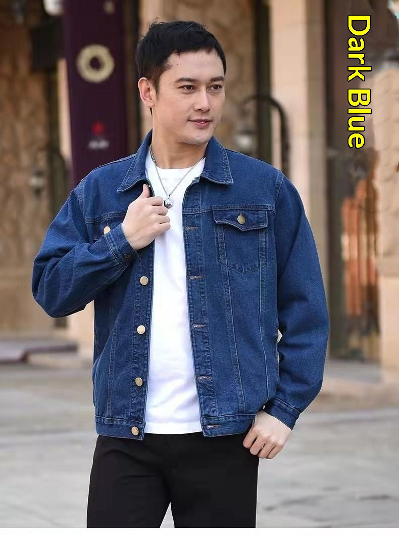 Hommes Relaxed-fit Denim Veste Casual Workwear Style