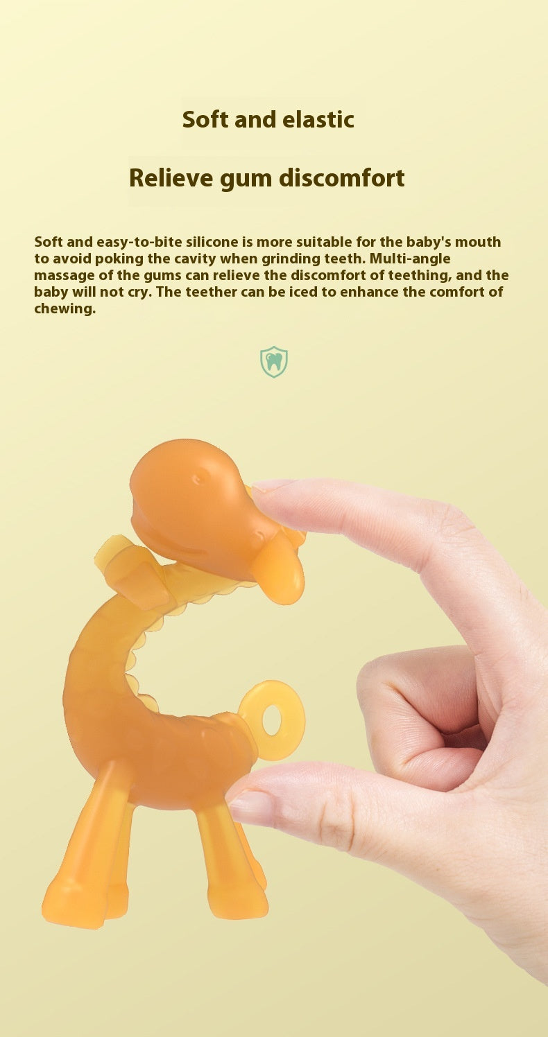 Bébé liquide Giraffe Teether Safe Silicone Nano Molar Rod