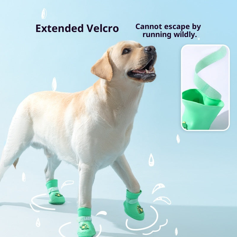 Chaussures de pluie de chien moyen et grand imperméable Et des chaussures antidérapantes pour chiens