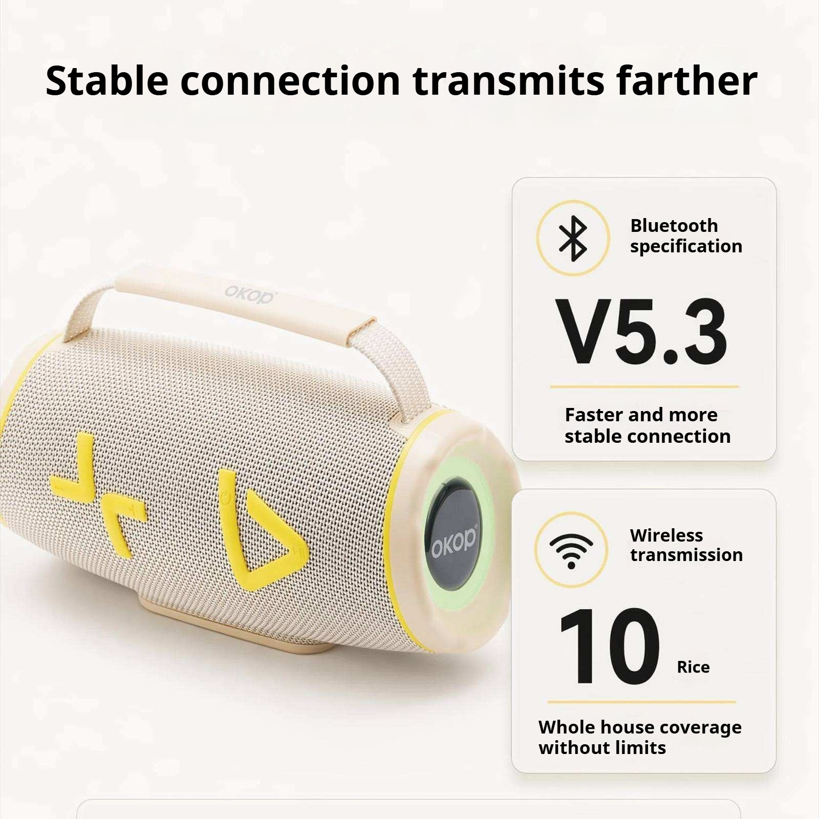 KP-864 Bluetooth haut-parleur Portable modèle avec puissant Fente de carte son TWS pairing and Bass
