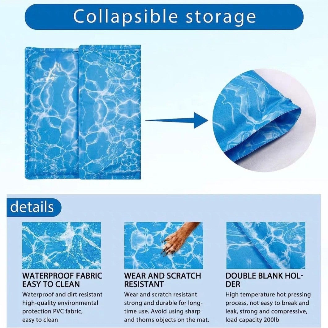 Tapis de refroidissement pour gel d'onde d'eau