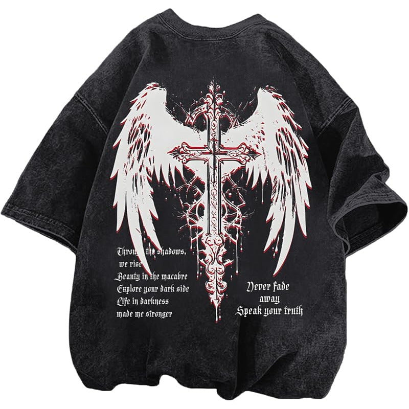 Chemises Goth Punk Vintage pour hommes Gringe Streetwe