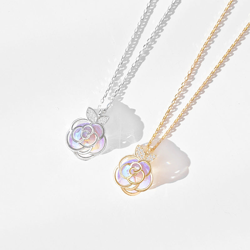 Camellia Advanced Design Niche délicate collier de collier de fleur Bracelet
