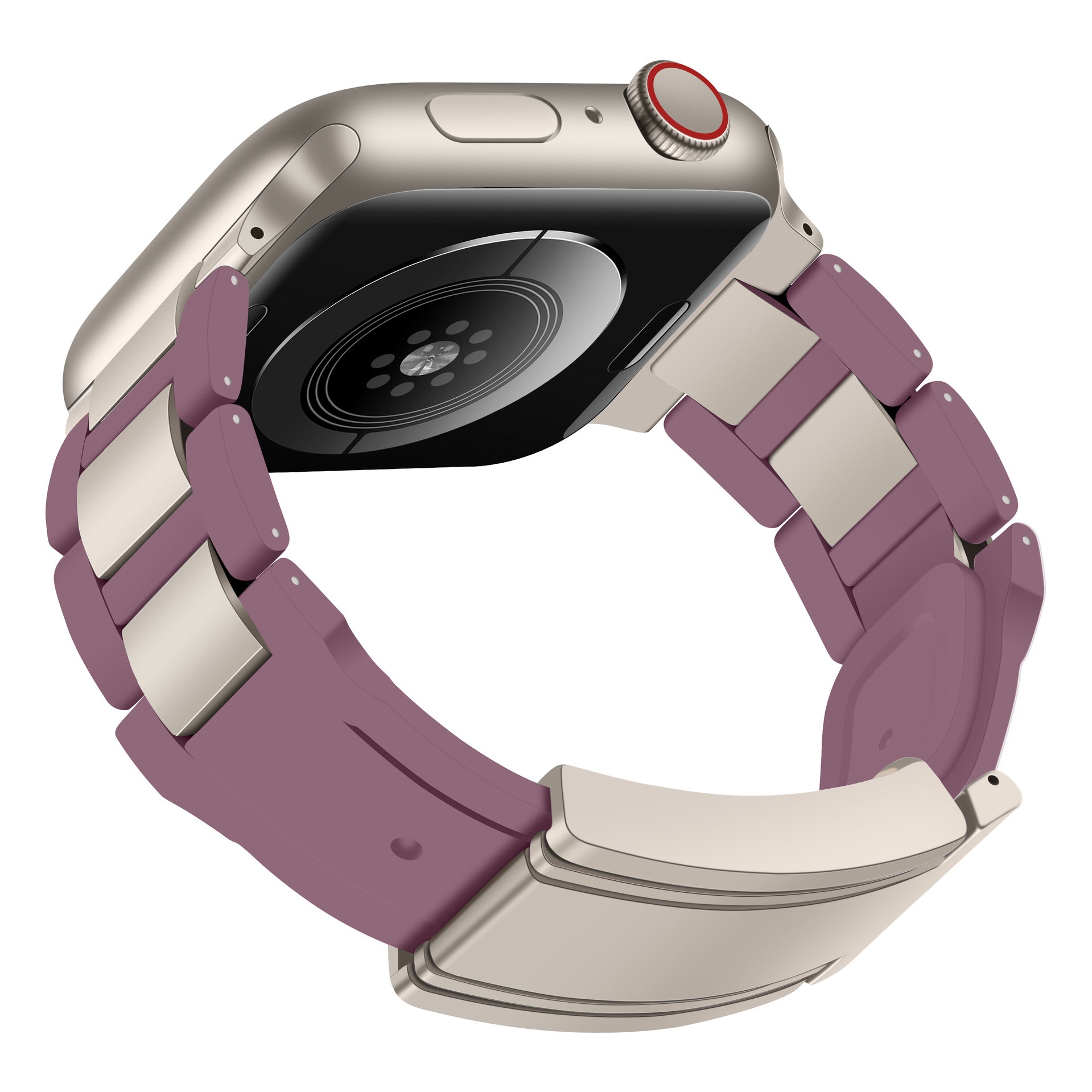 Bracelet de montre en acier inoxydable en forme de T