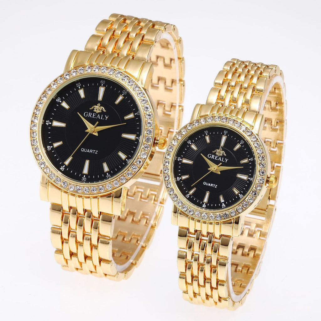 Men's and Women's Quartz Dress Couple Watches Business Gift